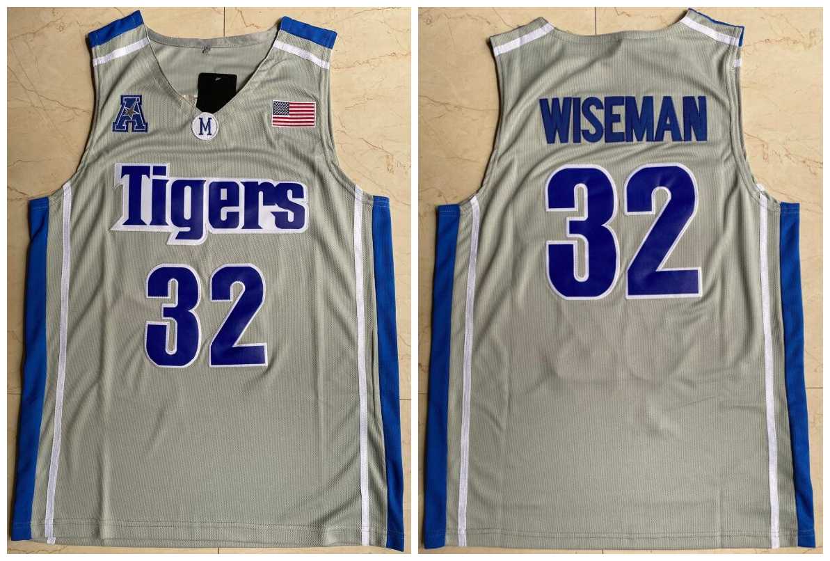 Memphis Tigers 32 James Wiseman Gray College Basketball Jersey,We sell and wholesale Memphis Tigers 32 James Wiseman Gray College Basketball Jersey on line form chian!